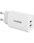 Mobilize Wandlader 2x USB-C GaN 45W – PD/PPS – Wit