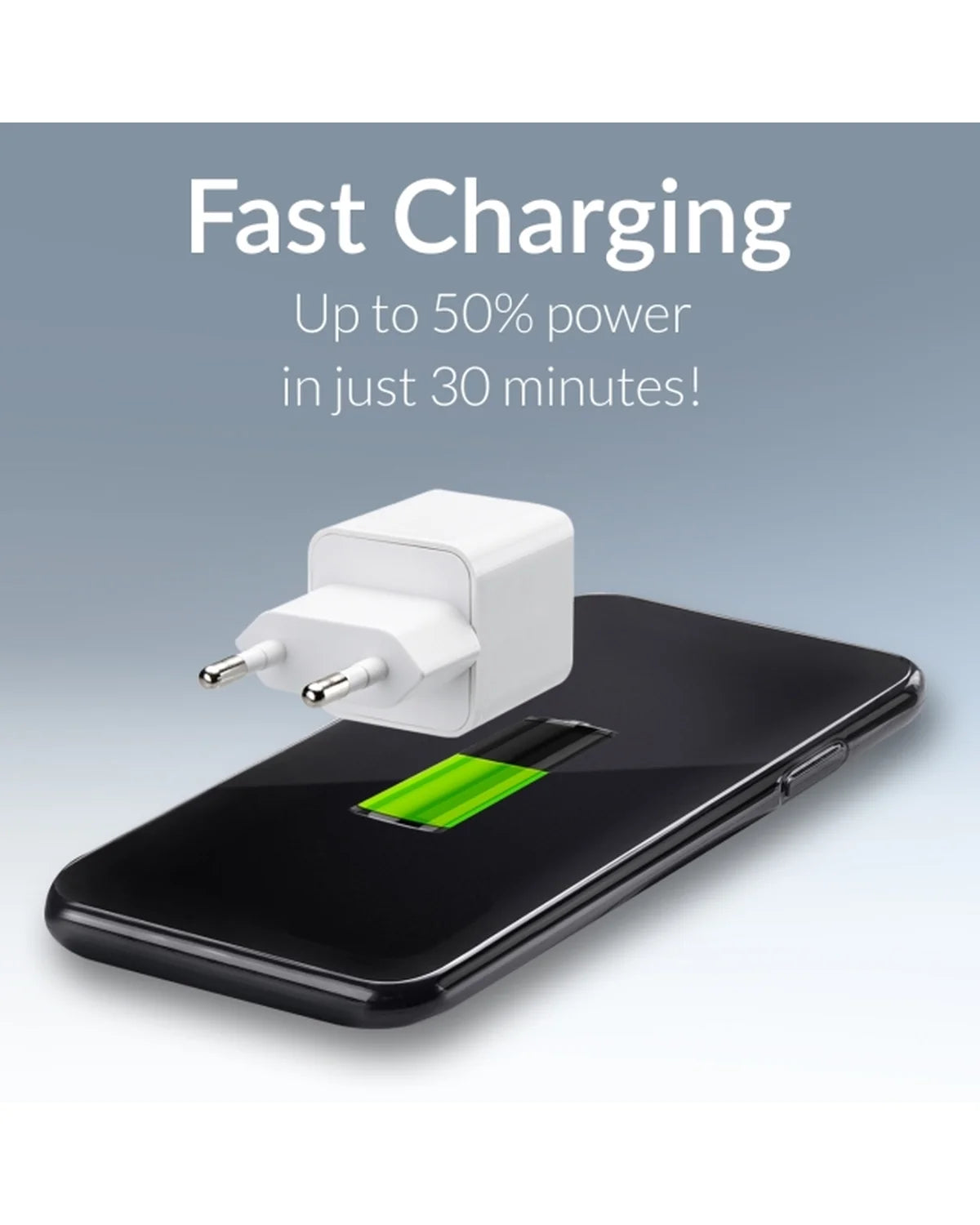 Mobilize Wandlader USB-C 20W – PD + MFi Lightning Kabel 1.2m – Wit