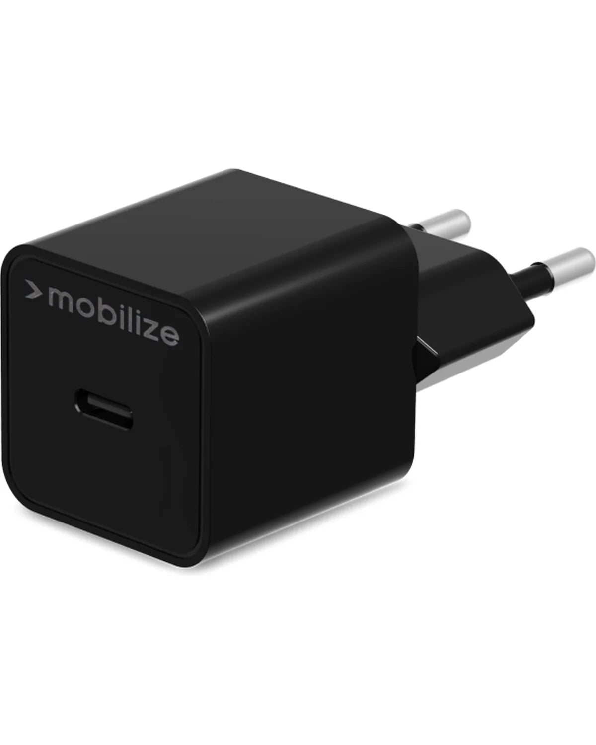 Mobilize Wandlader USB-C 20W – PD + MFi Lightning Kabel 1.2m – Zwart