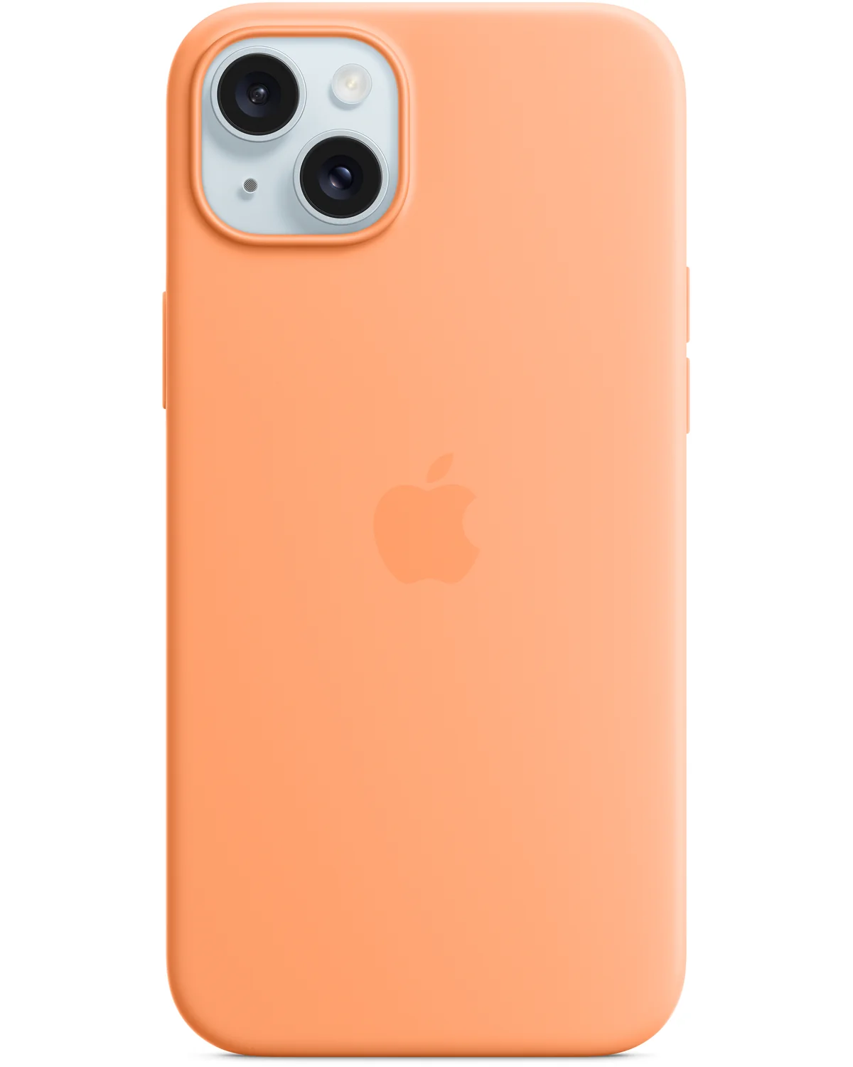MT173ZM/A Apple Siliconen Case Telefoonhoesje MagSafe iPhone 15 Plus Sorbet Oranje