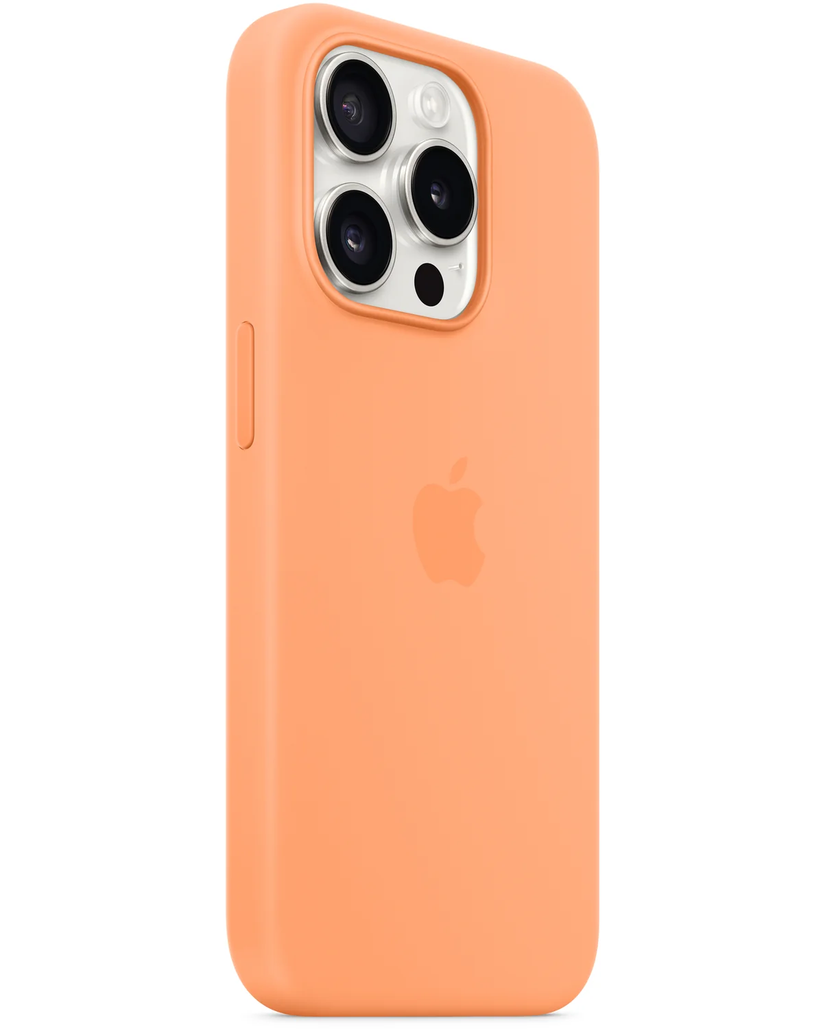 MT1H3ZM/A Apple Siliconen Case Telefoonhoesje MagSafe iPhone 15 Pro Sorbet Oranje