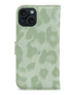 My Style Flex Wallet Telefoonhoesje Apple iPhone 15 Groen Leopard