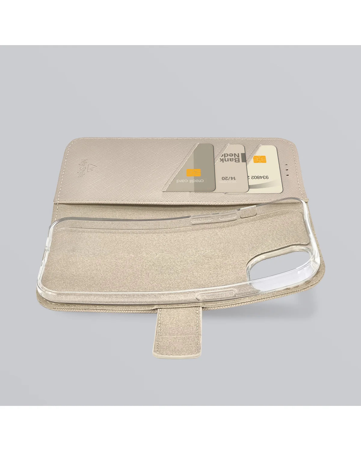 My Style Flex Wallet Hoesje (Case) – Apple iPhone 17 – Warm Taupe