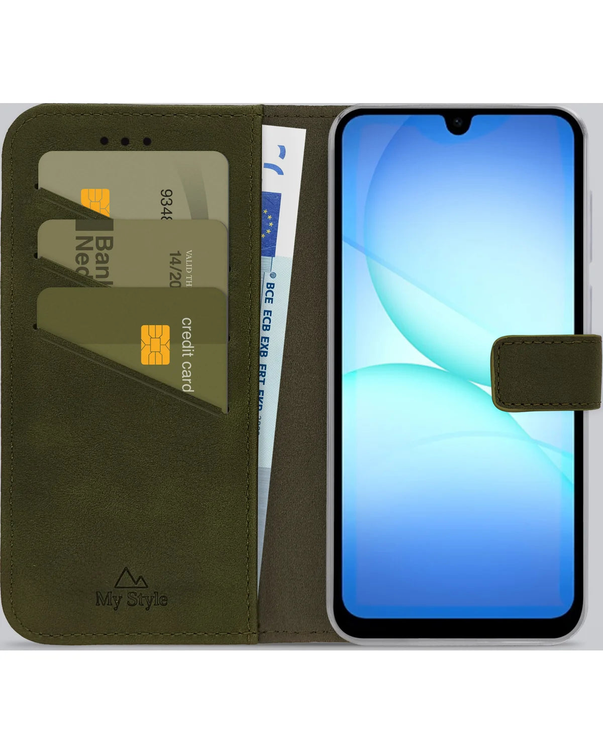 My Style Flex Wallet Hoesje – Samsung Galaxy A26 5G & Galaxy A17 4G/5G – Forest Green