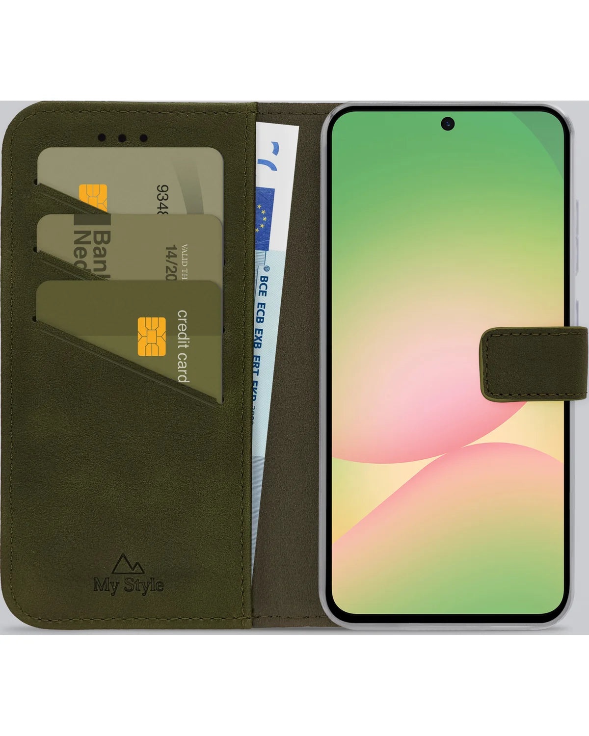 My Style Flex Wallet Hoesje – Samsung Galaxy A36 5G & Galaxy A56 5G – Forest Green