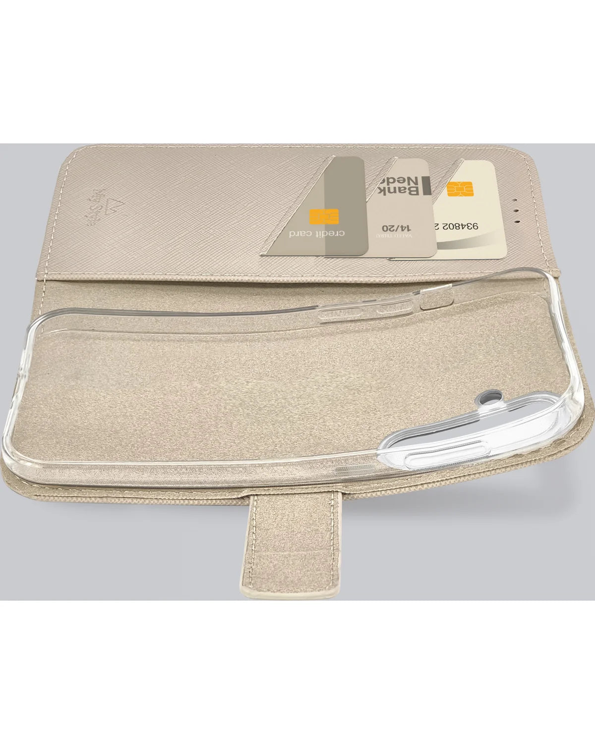 My Style Flex Wallet Hoesje – Samsung Galaxy S25 Fe 5G – Warm Taupe