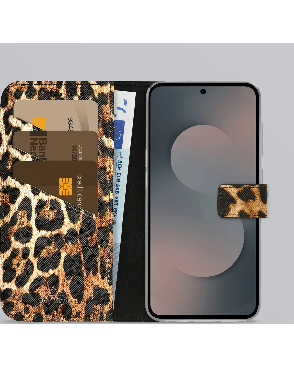 My Style Flex Wallet Hoesje – Samsung Galaxy S25 Fe 5G – Wild Leopard