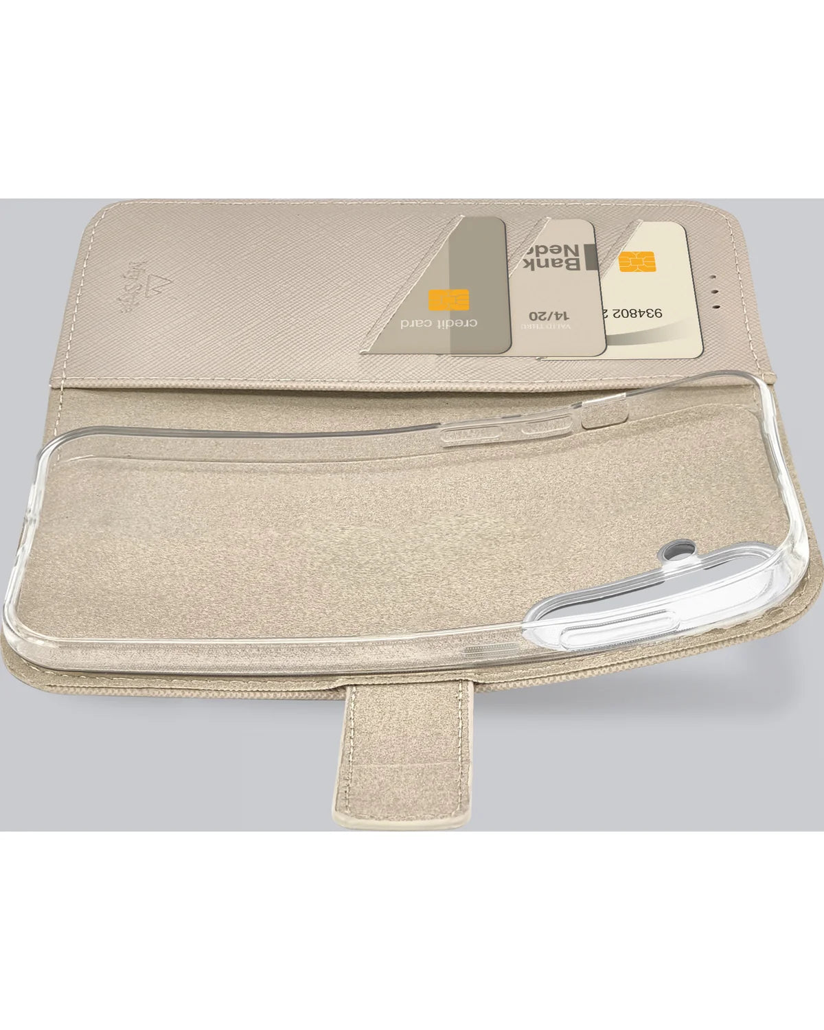 My Style Flex Wallet Hoesje – Samsung Galaxy S25 Plus 5G – Warm Taupe