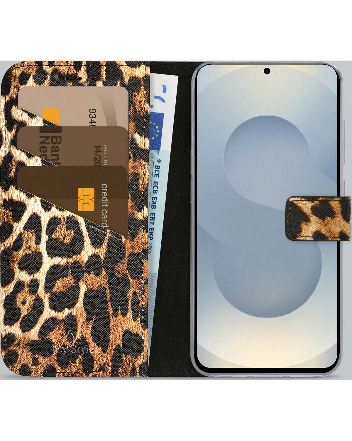 My Style Flex Wallet Hoesje – Samsung Galaxy S25 Plus 5G – Wild Leopard
