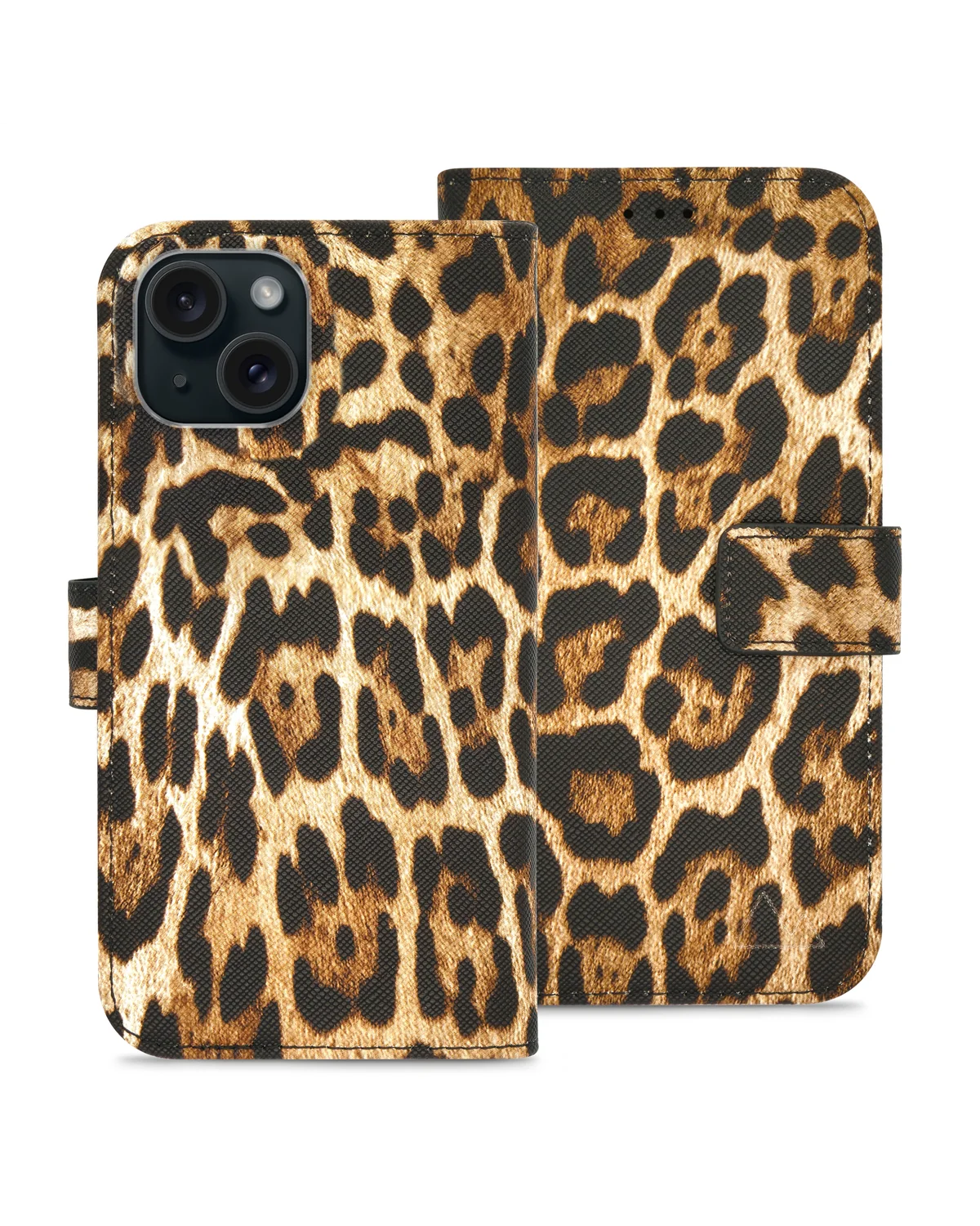 My Style Flex Wallet Telefoonhoesje Apple iPhone 15 Wild Leopard