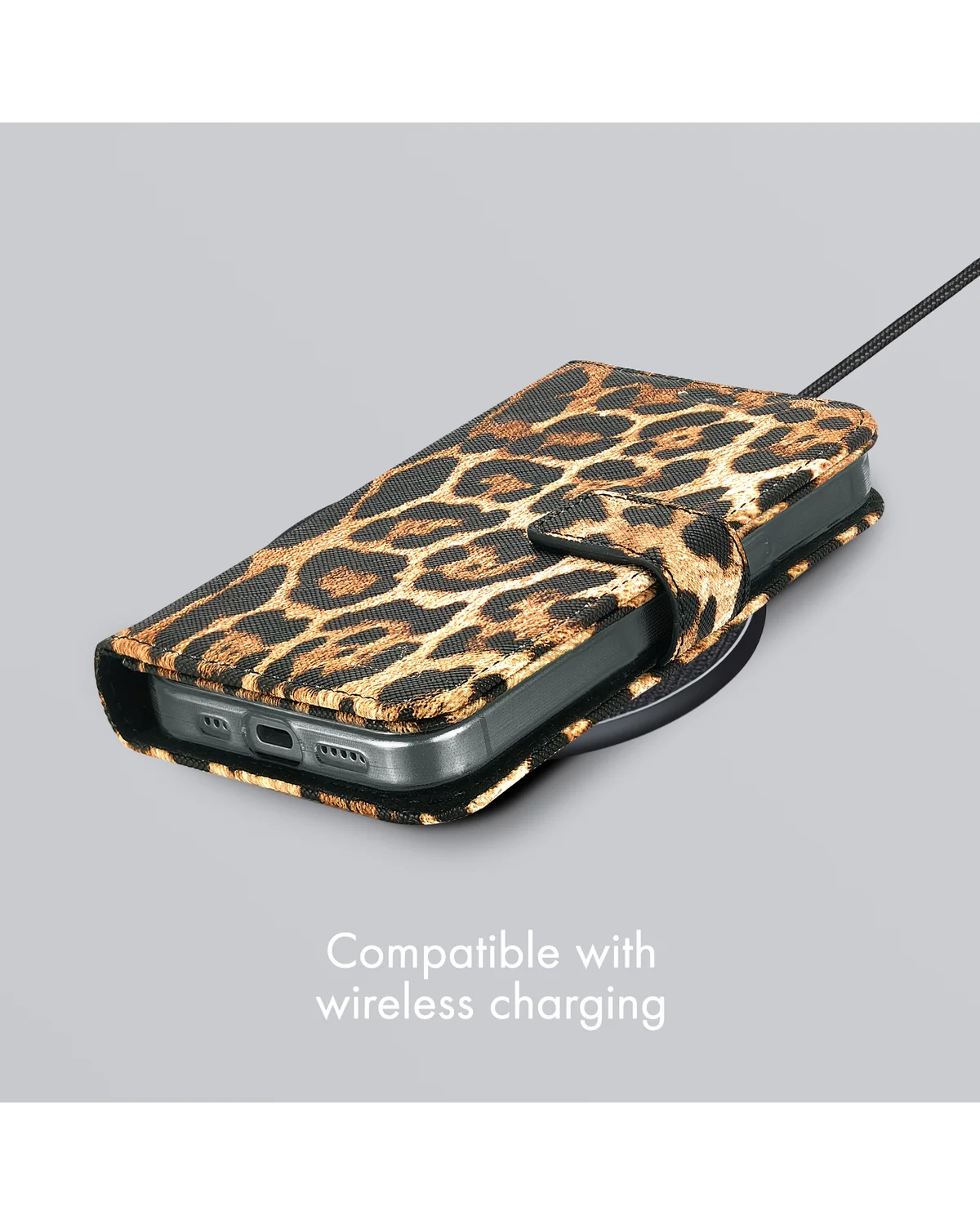 My Style Flex Wallet Telefoonhoesje Apple iPhone 16 Wild Leopard