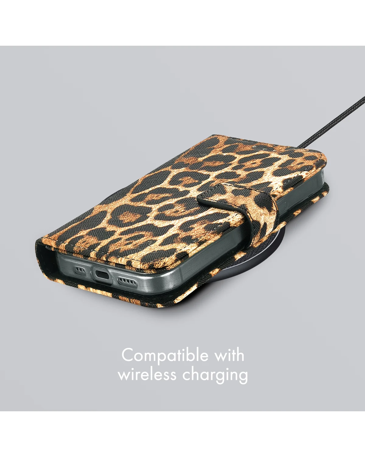 My Style Flex Wallet Telefoonhoesje Apple iPhone 16e Wild Leopard