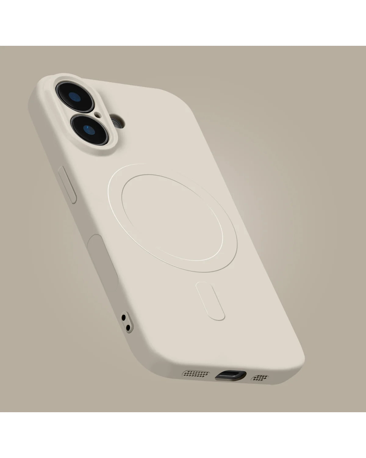 My Style MagSafe Compatibel Protective Flex Hoesje (Case) – Apple iPhone 17 Pro Max – Antique White