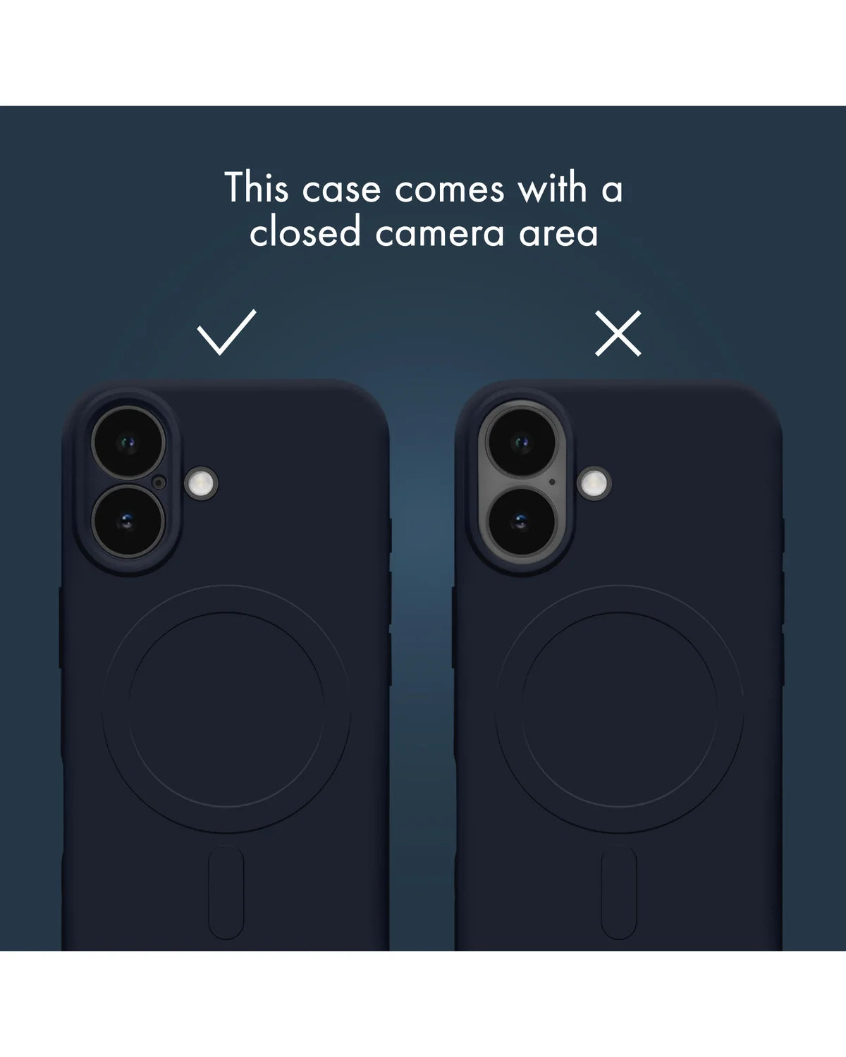 My Style MagSafe Compatibel Protective Flex Hoesje (Case) – Apple iPhone 17 Pro – Midnight Blue