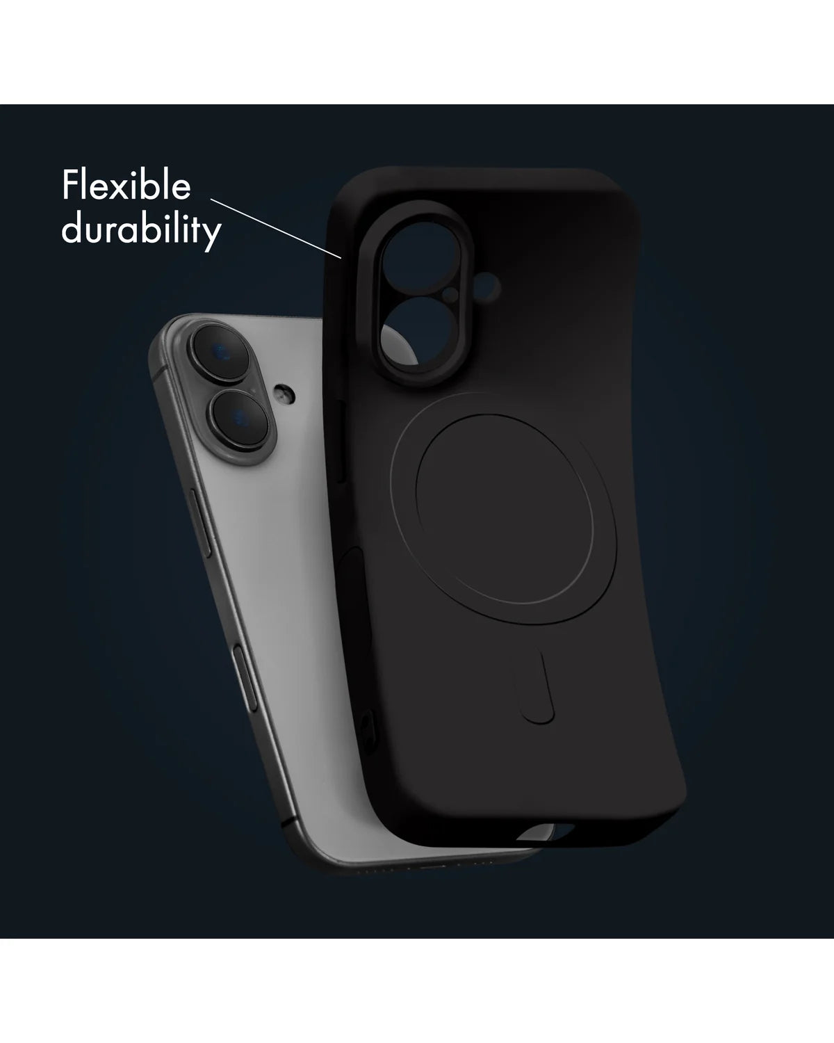 My Style MagSafe Compatibel Protective Flex Hoesje – Samsung Galaxy S25 Fe 5G – Zwart