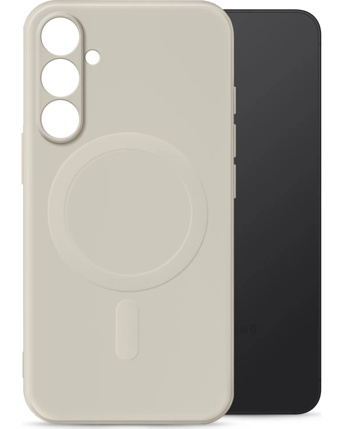 My Style MagSafe Compatibel Protective Flex Hoesje – Samsung Galaxy S25 Plus 5G – Antique White