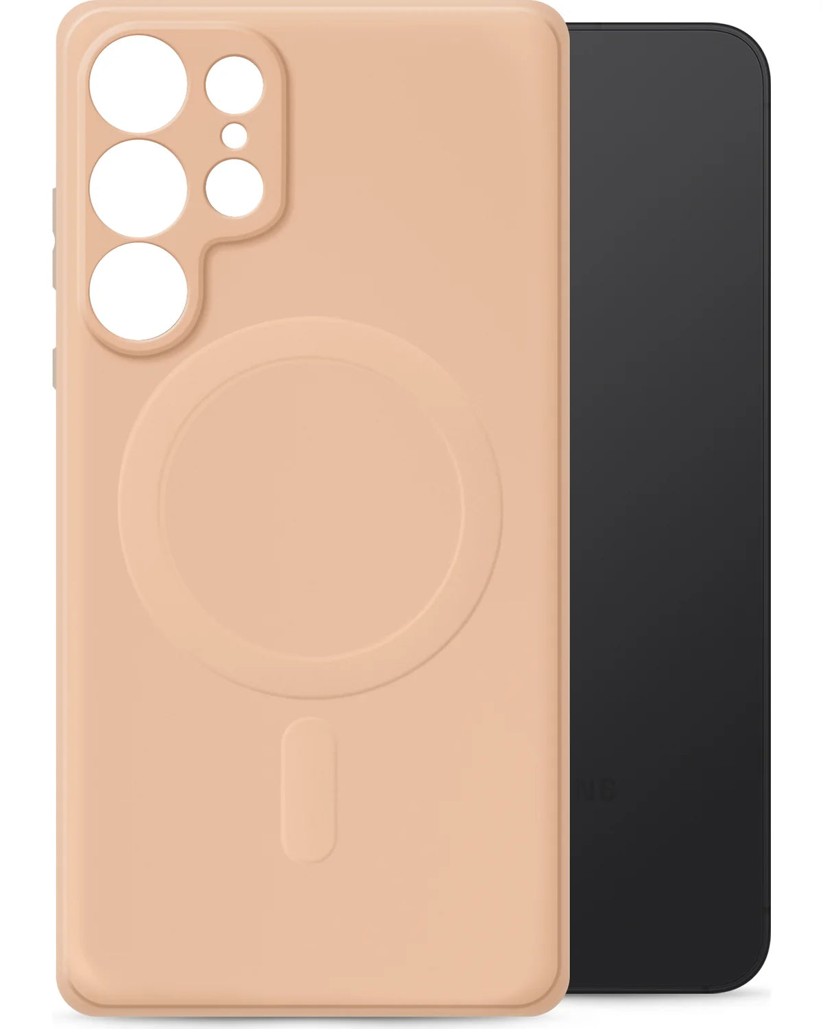 My Style MagSafe Compatibel Protective Flex Hoesje – Samsung Galaxy S25 Ultra 5G – Soft Pink