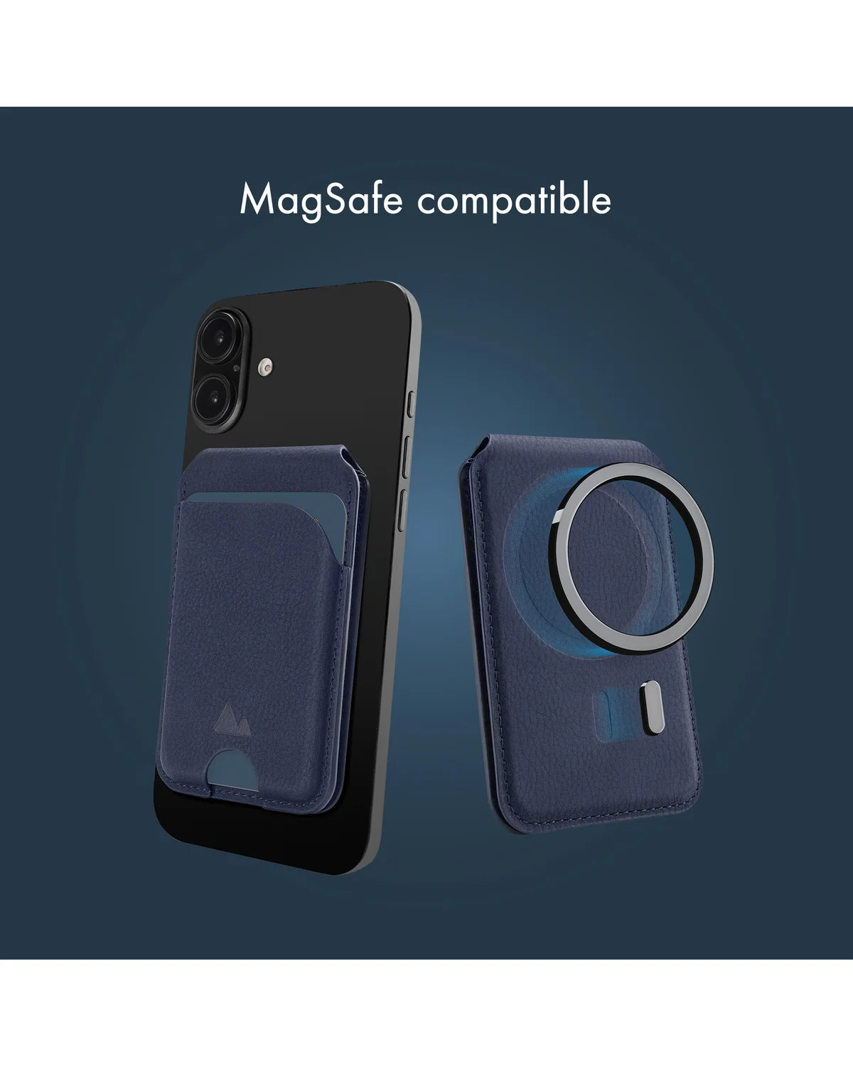 My Style MagSafe Compatibele Magnetische Kaarthouder met Standfunctie – Midnight Blue
