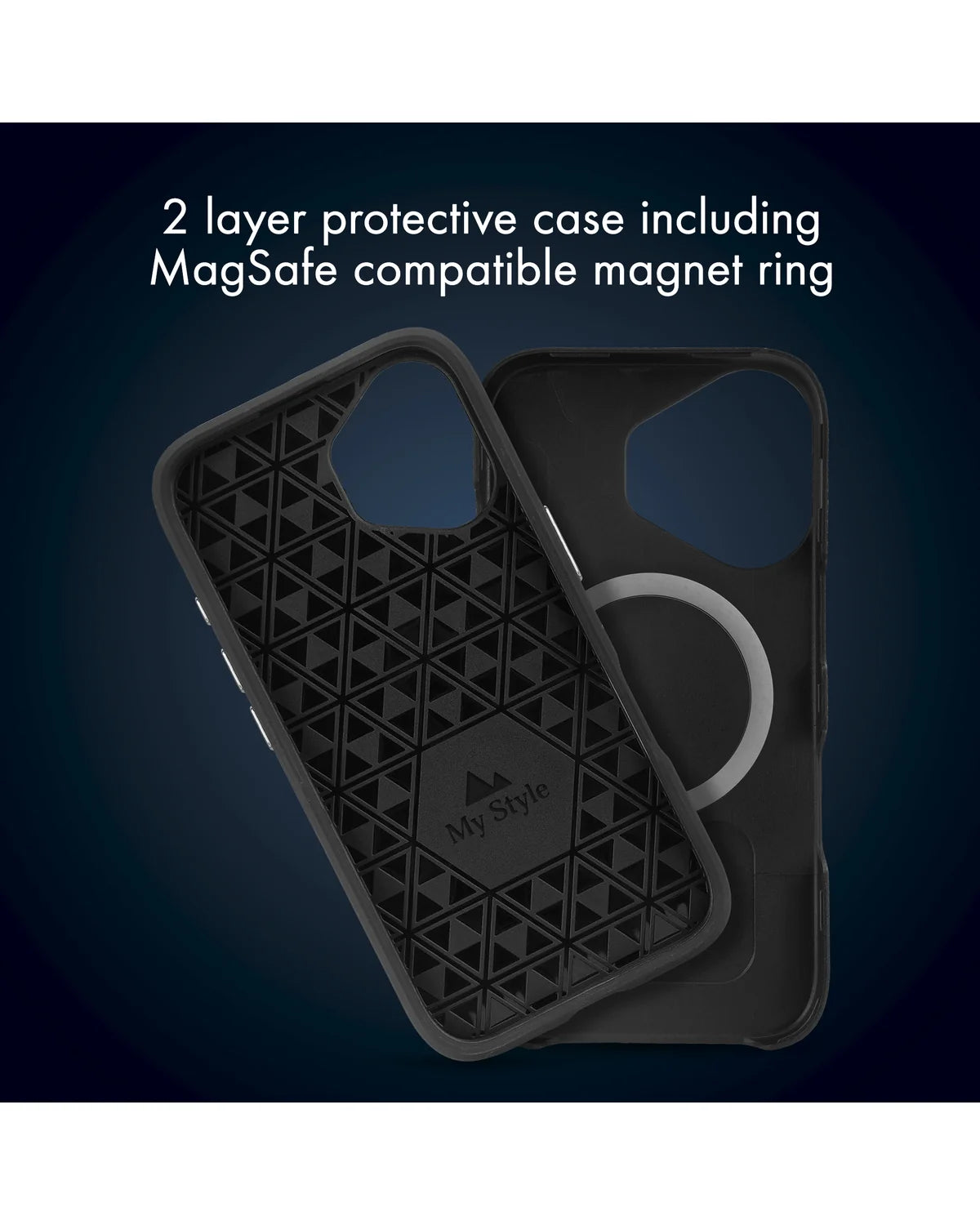 My Style MagSafe Tough Hoesje (Case) – Apple iPhone 16E – Zwart