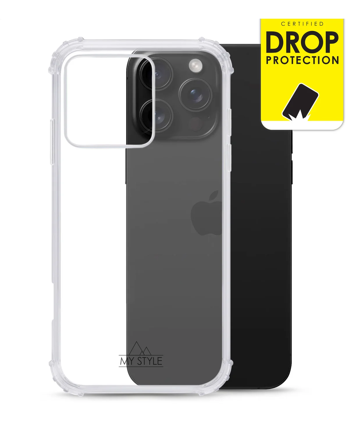 My Style Protective Flex Case Telefoonhoesje Apple iPhone 16 Pro Transparant