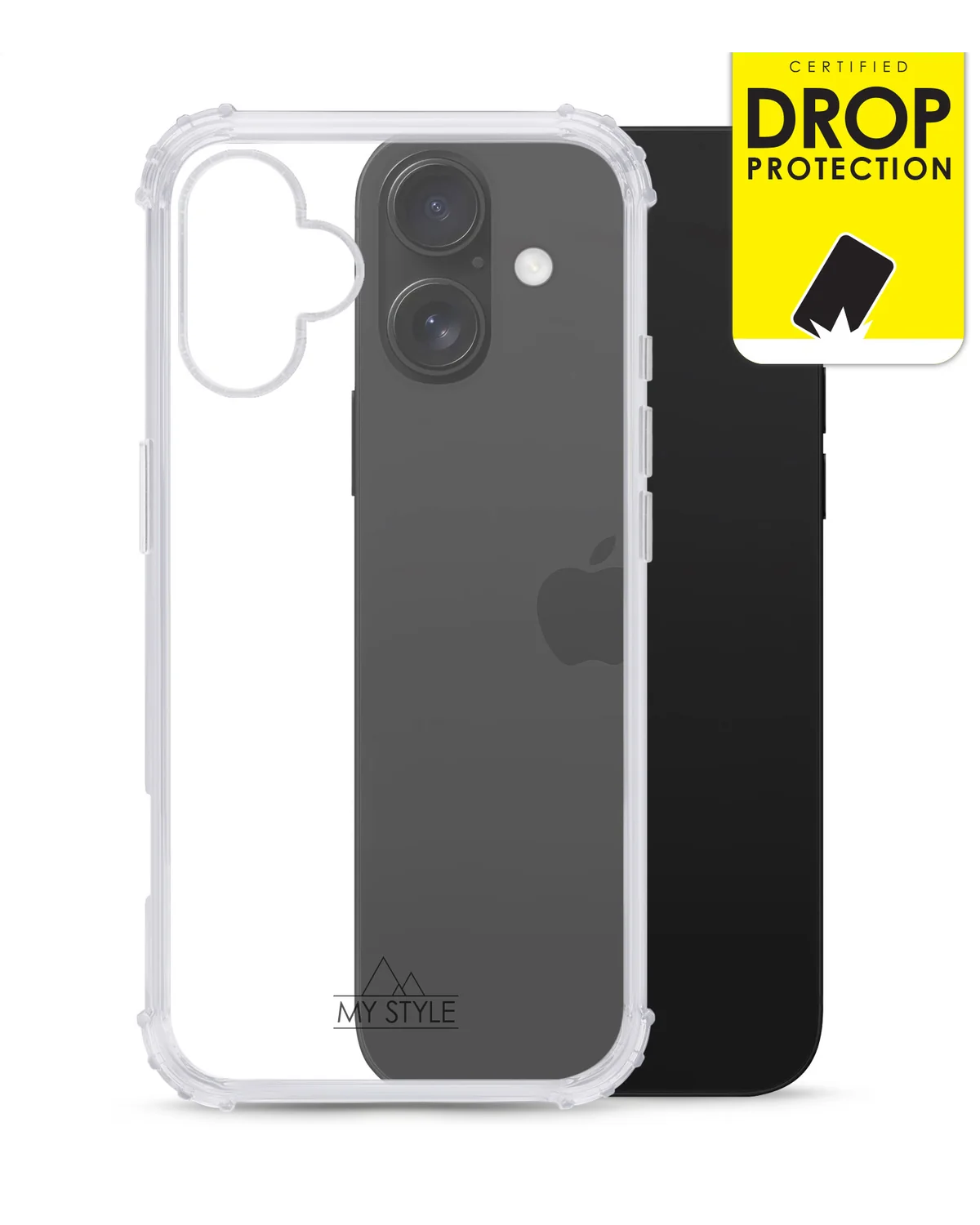 My Style Protective Flex Case Telefoonhoesje Apple iPhone 16 Transparant