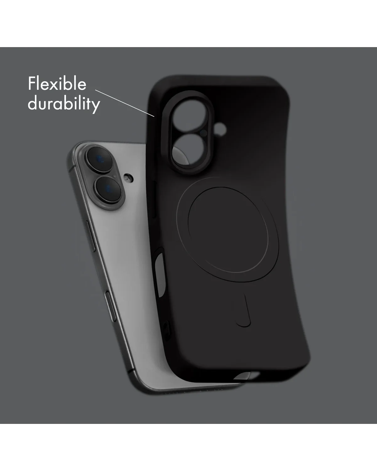 My Style Protective Flex Magsafe Compatibel  Case Telefoonhoesje Apple iPhone 15 Pro Zwart