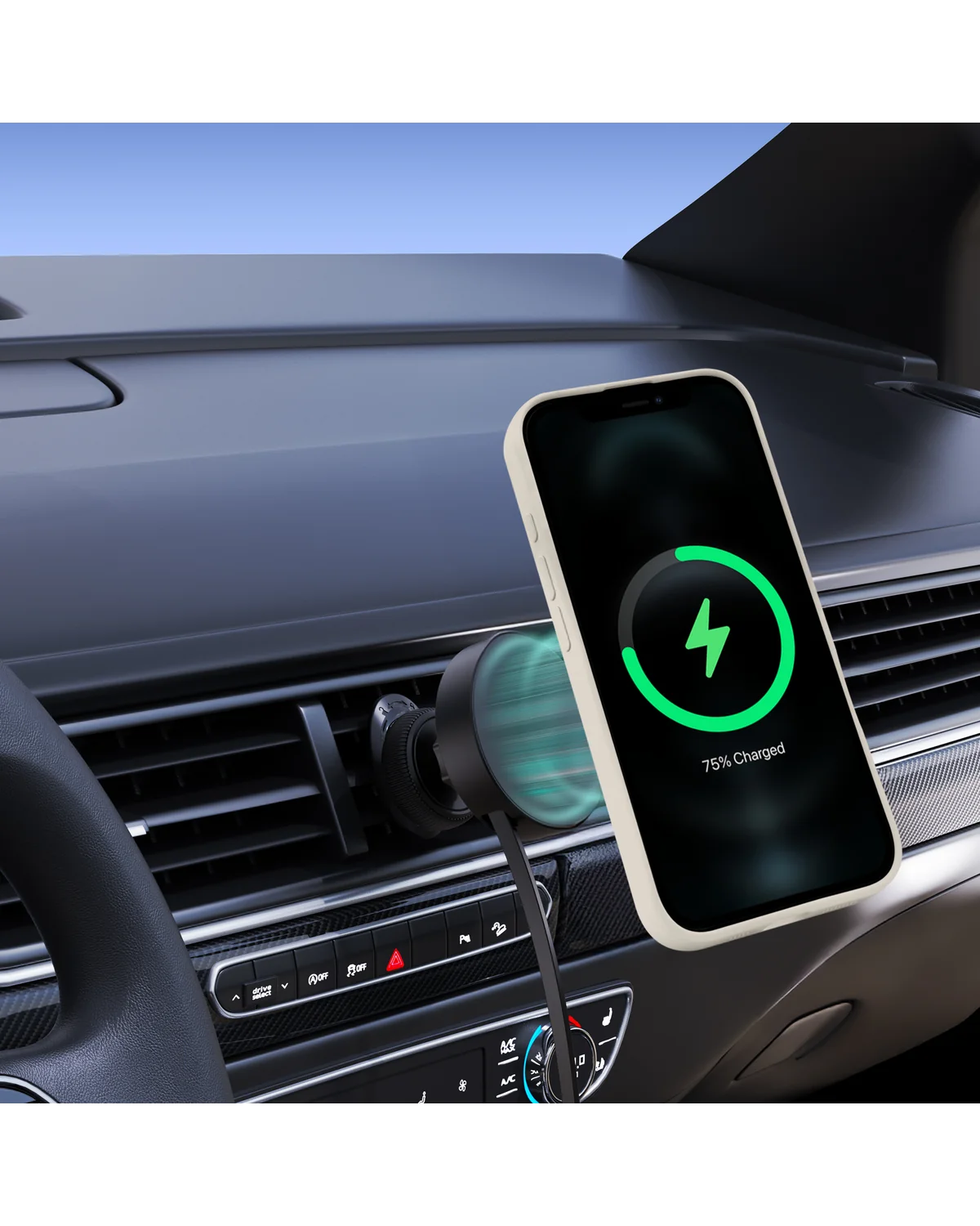 My Style Protective Flex Magsafe Compatibel  Case Telefoonhoesje Apple iPhone 16 Gebroken Wit