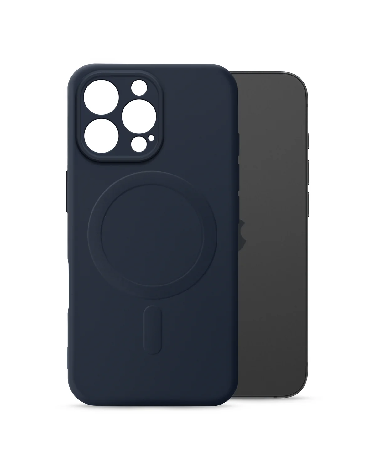 My Style Protective Flex Magsafe Compatibel  Case Telefoonhoesje Apple iPhone 16 Pro Middernachtblauw