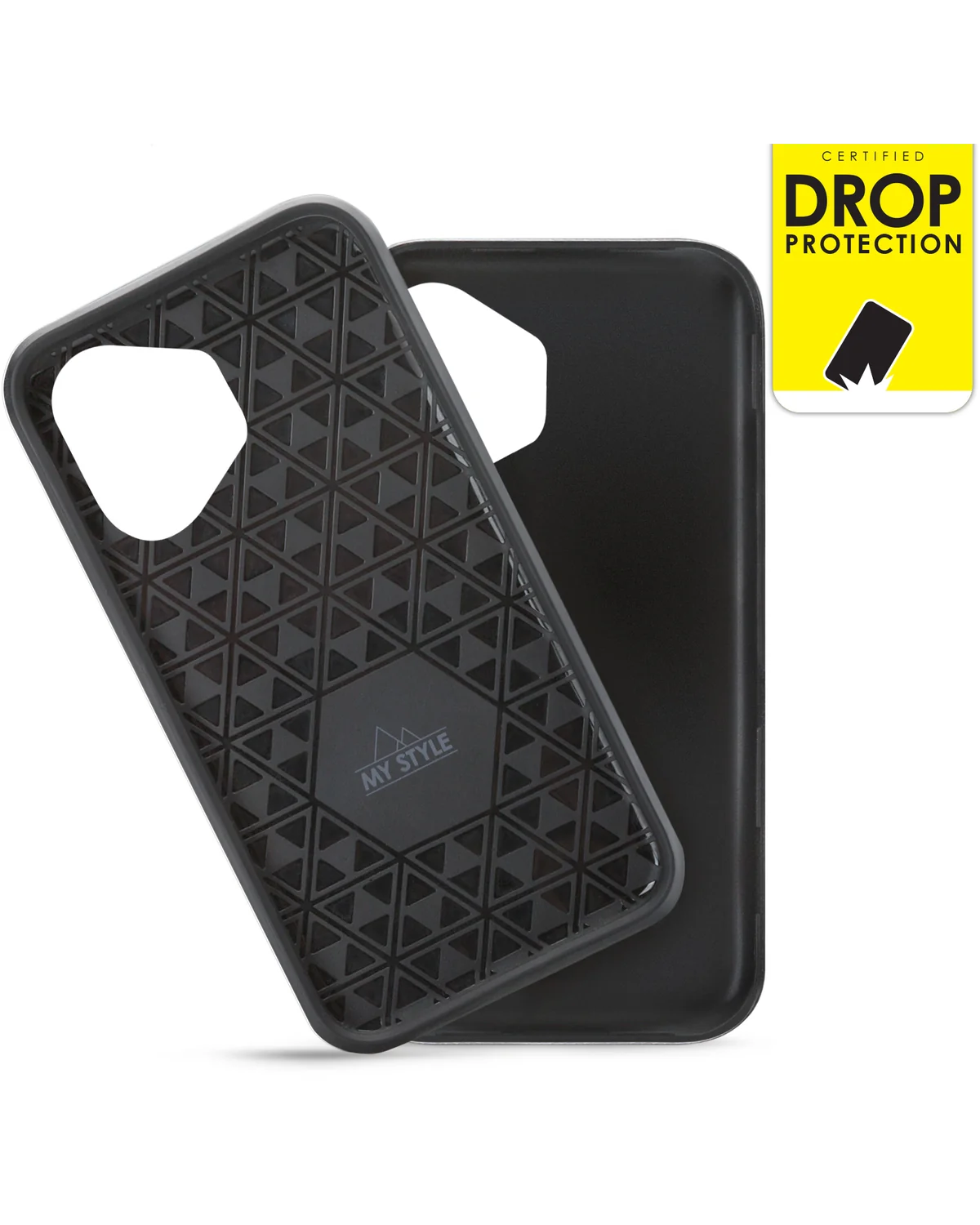 My Style Tough Case Telefoonhoesje Apple iPhone 16 Zwart