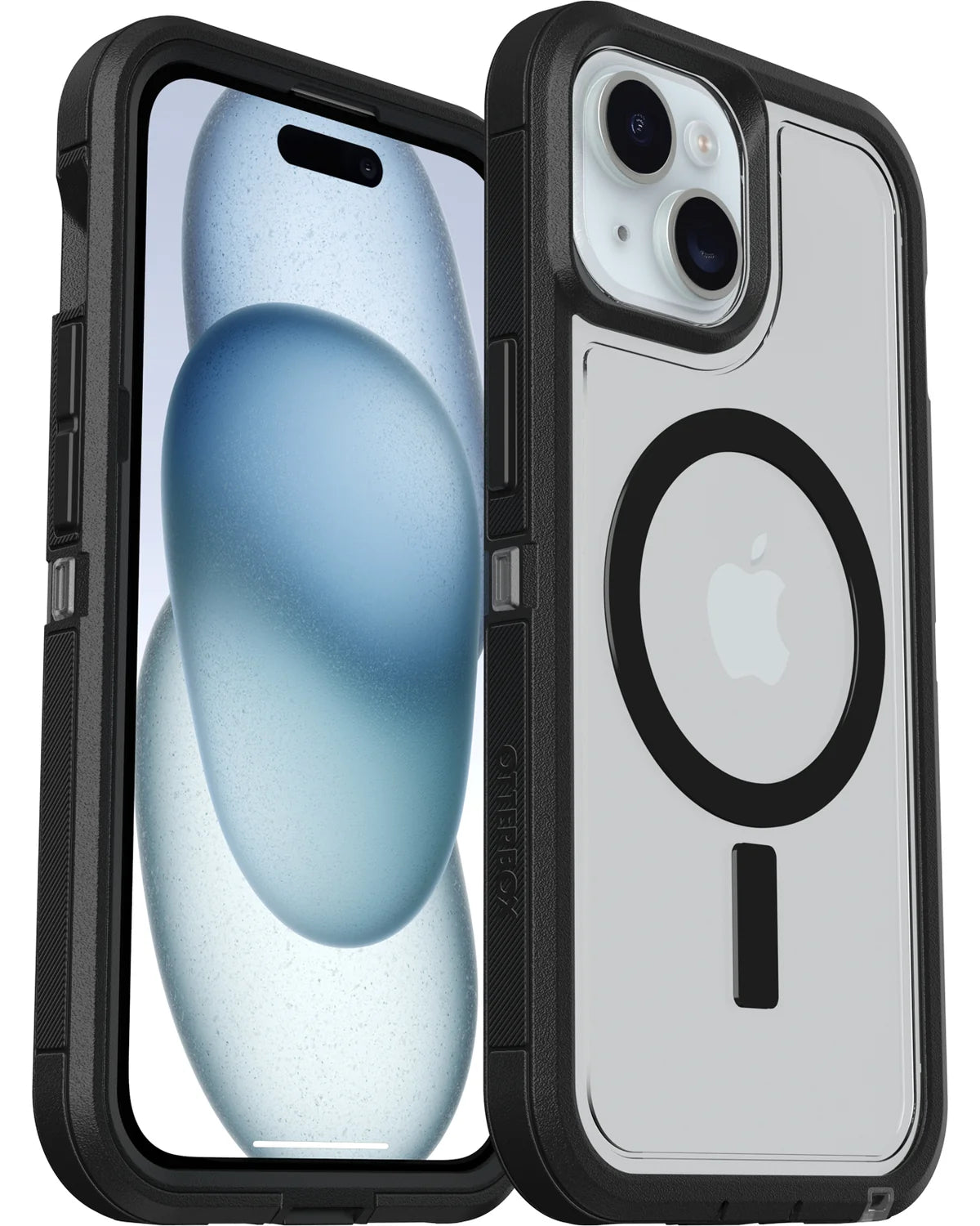 Otterbox Defender Series Xt With Magnets Hoesje – Apple iPhone 15 / 16E – Transparant Zwart