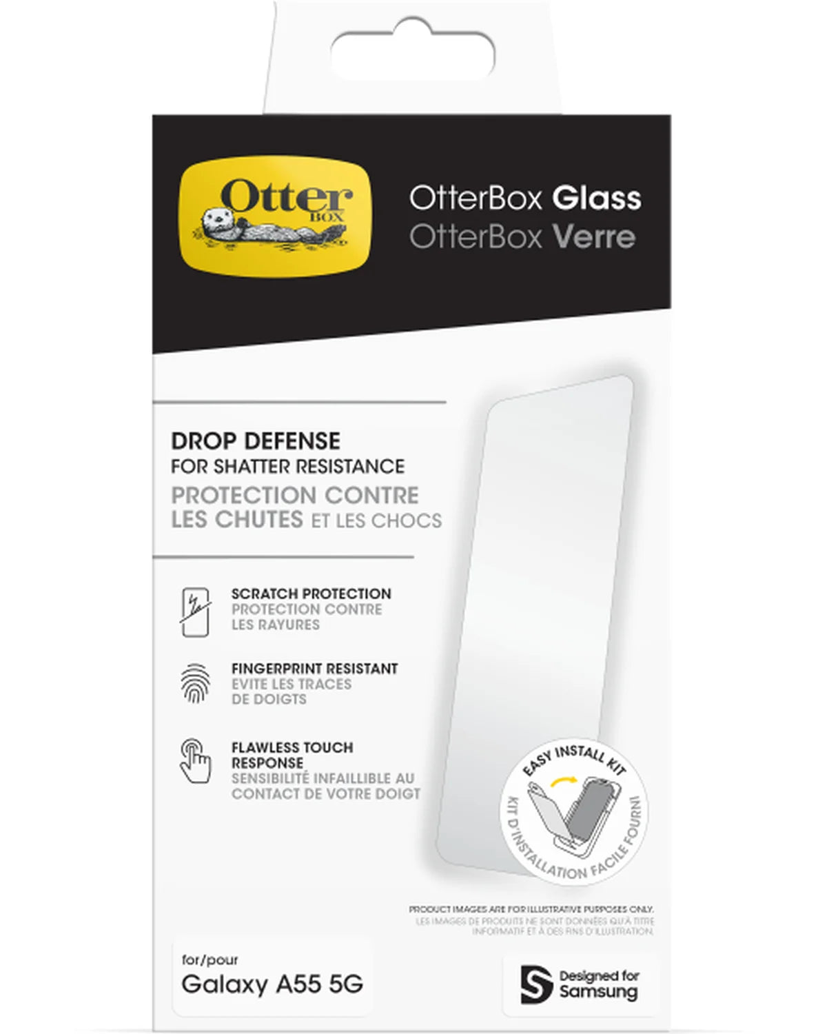 OtterBox Glass Screenprotector Samsung Galaxy A55 5G Clear