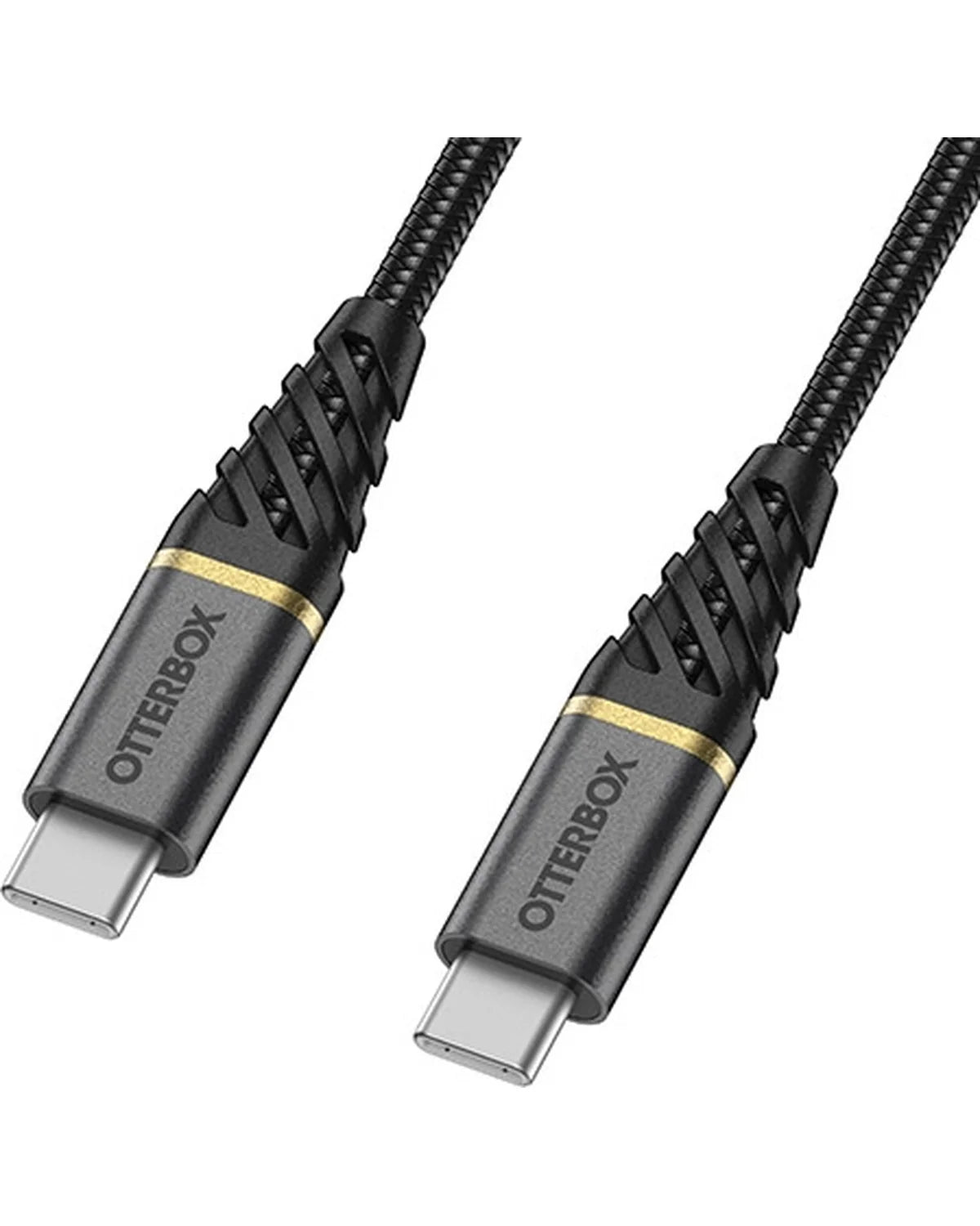 Otterbox Nylon Gevlochten USB-C naar USB-C Kabel 2m – Charge & Sync – Zwart