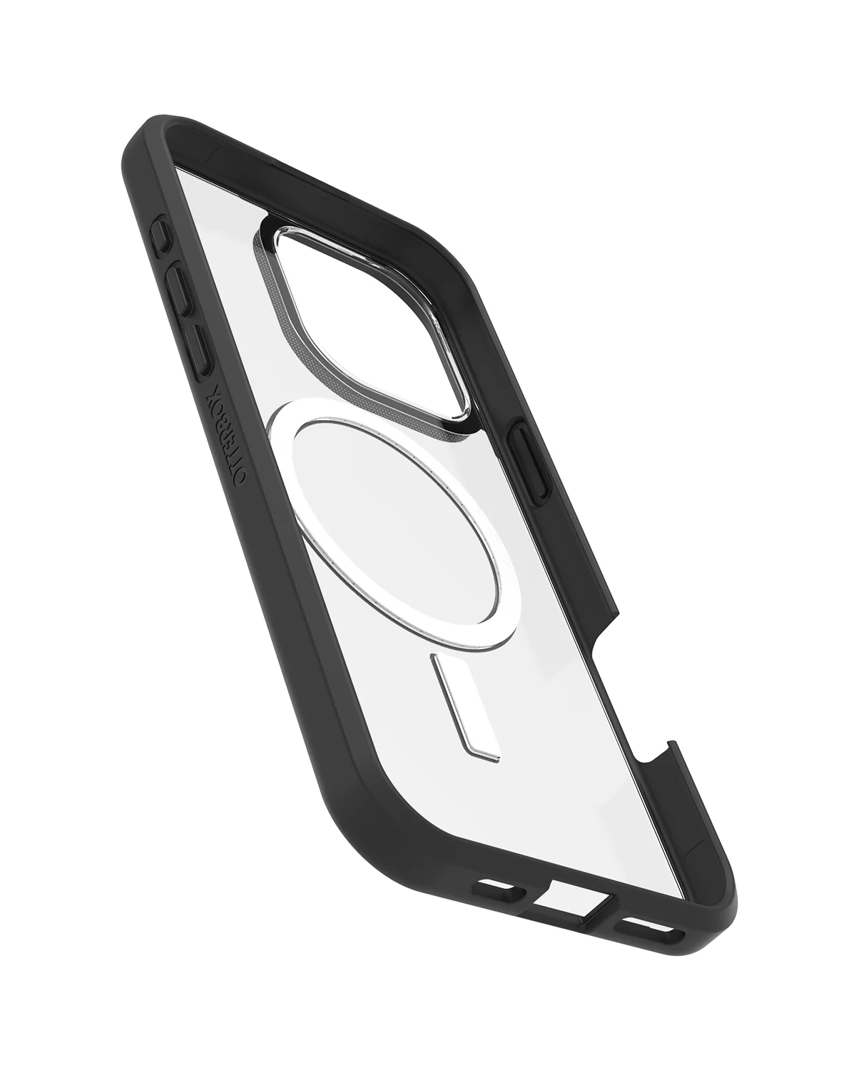 OtterBox React MagSafe Series Telefoonhoesje Apple iPhone 16 Pro Max Transparant-Zwart