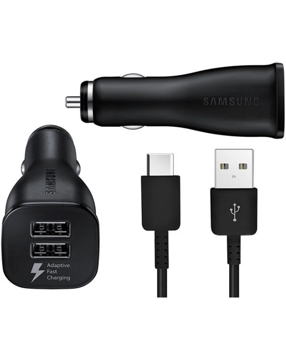 Samsung EP-LN920CBEGWW Dual USB Autolader – USB-C – Zwart