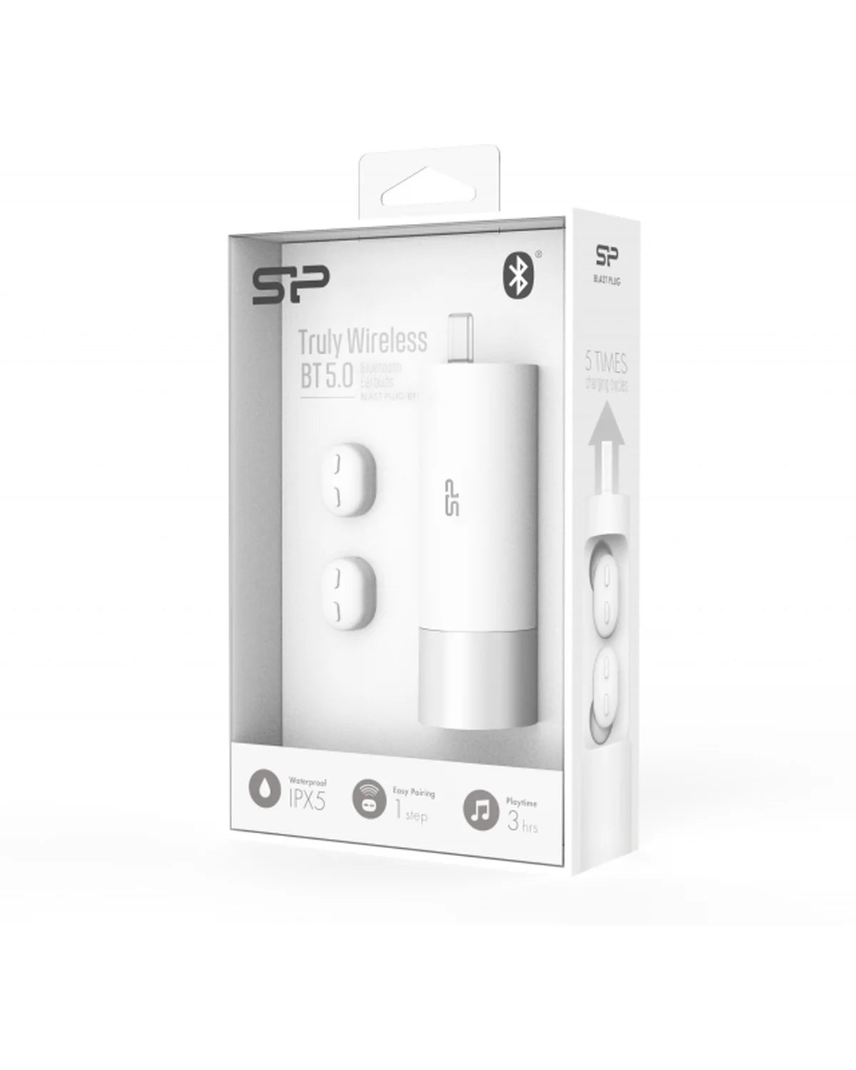 Silicon Power BP81 TWS Bluetooth Draadloze Oordopjes – Wit
