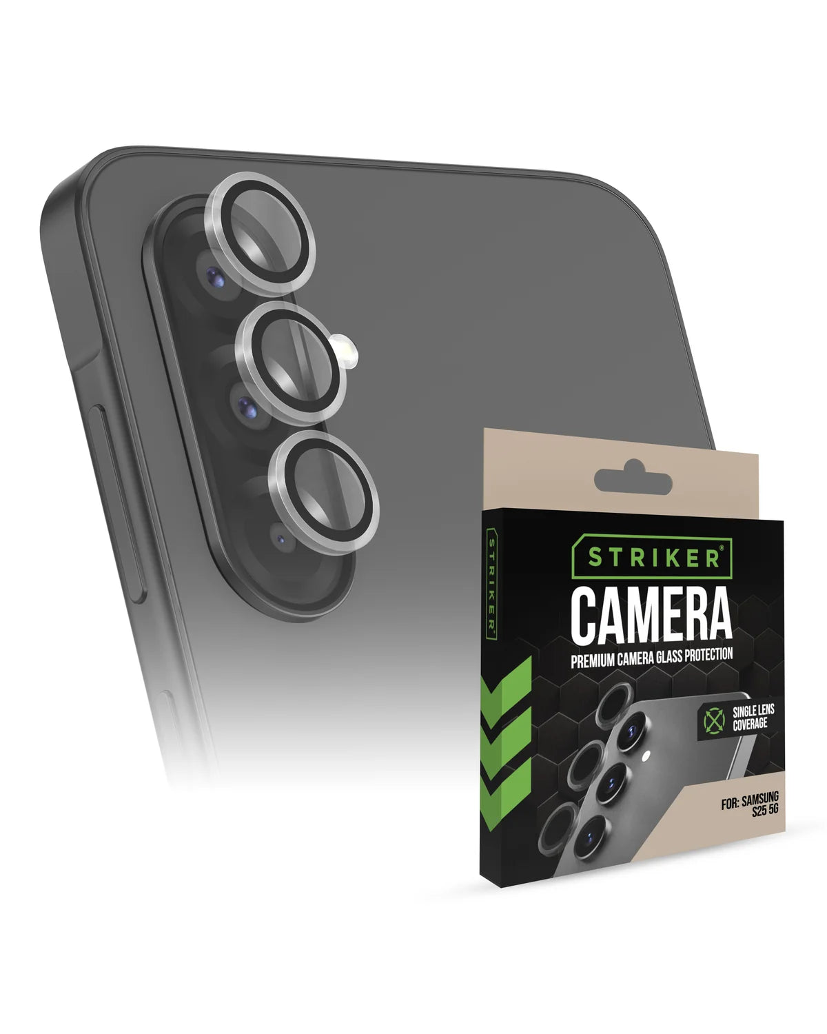 Striker Single Lens Glass Camera Protector – Transparant – Samsung Galaxy A36 5G / A56 5G