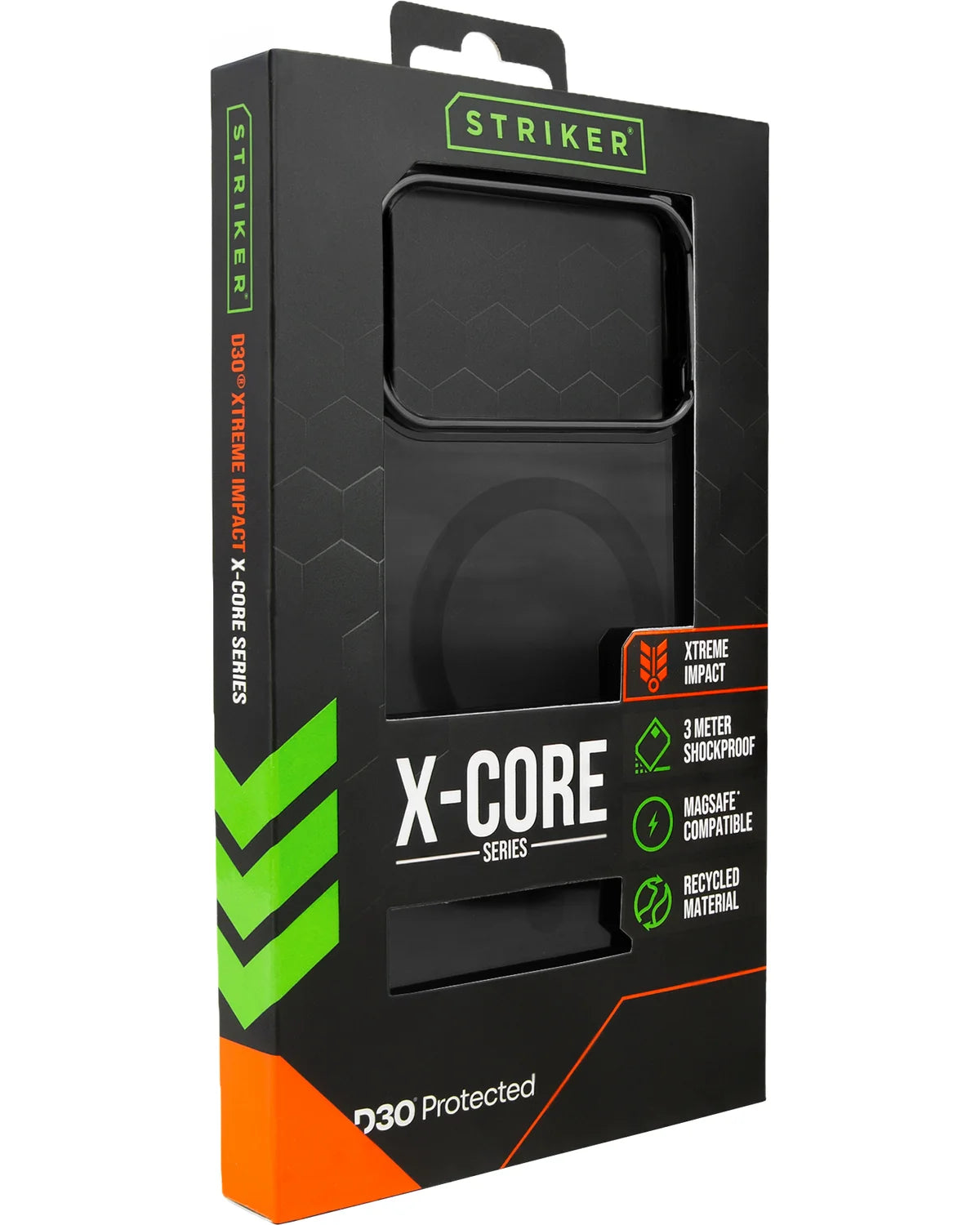 Striker X-Core D3O Xtreme Impact Mag Hoesje Pro – Apple iPhone 16 – Zwart
