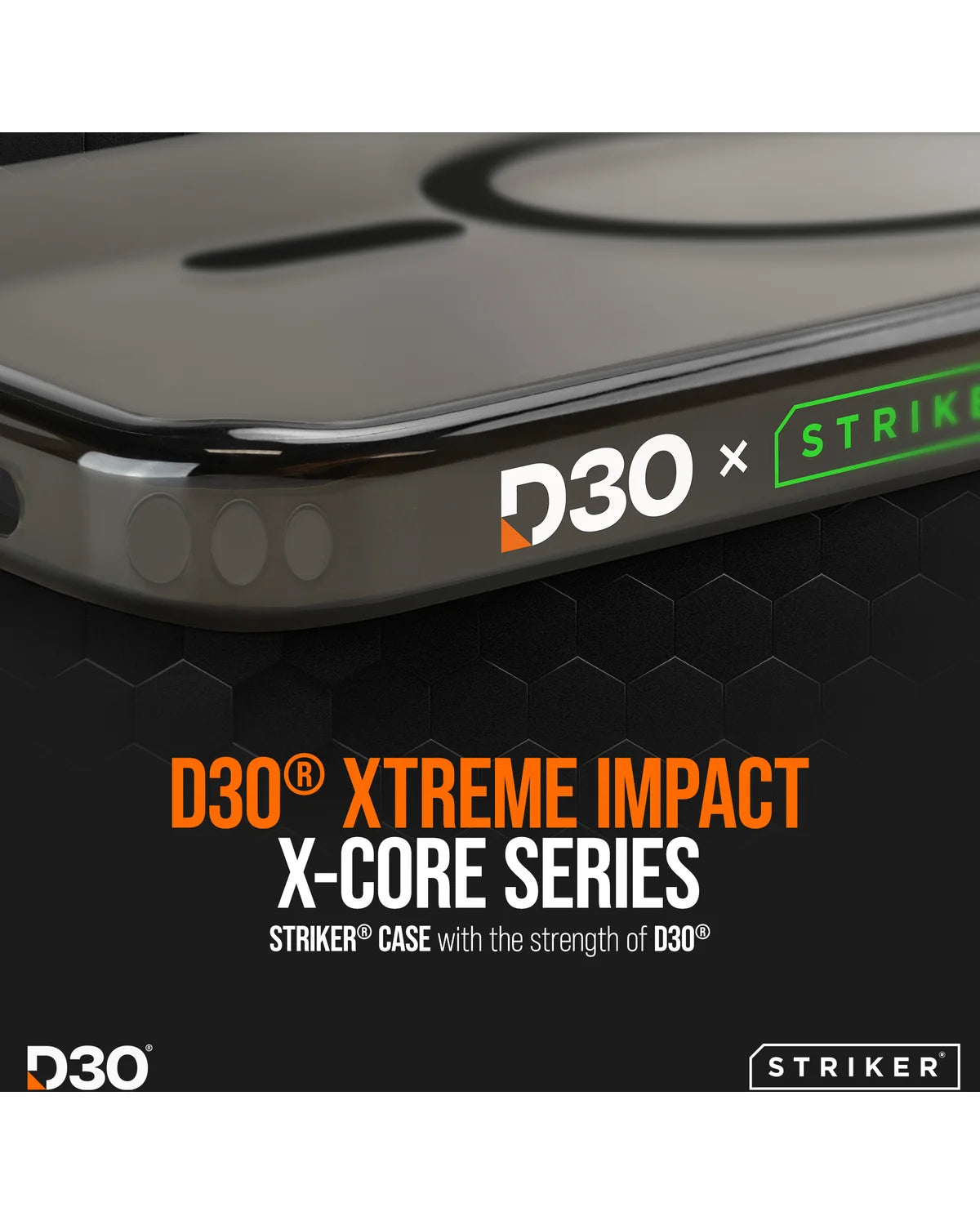 Striker X-Core D3O Xtreme Impact Mag Hoesje – Samsung Galaxy S25 5G – Zwart