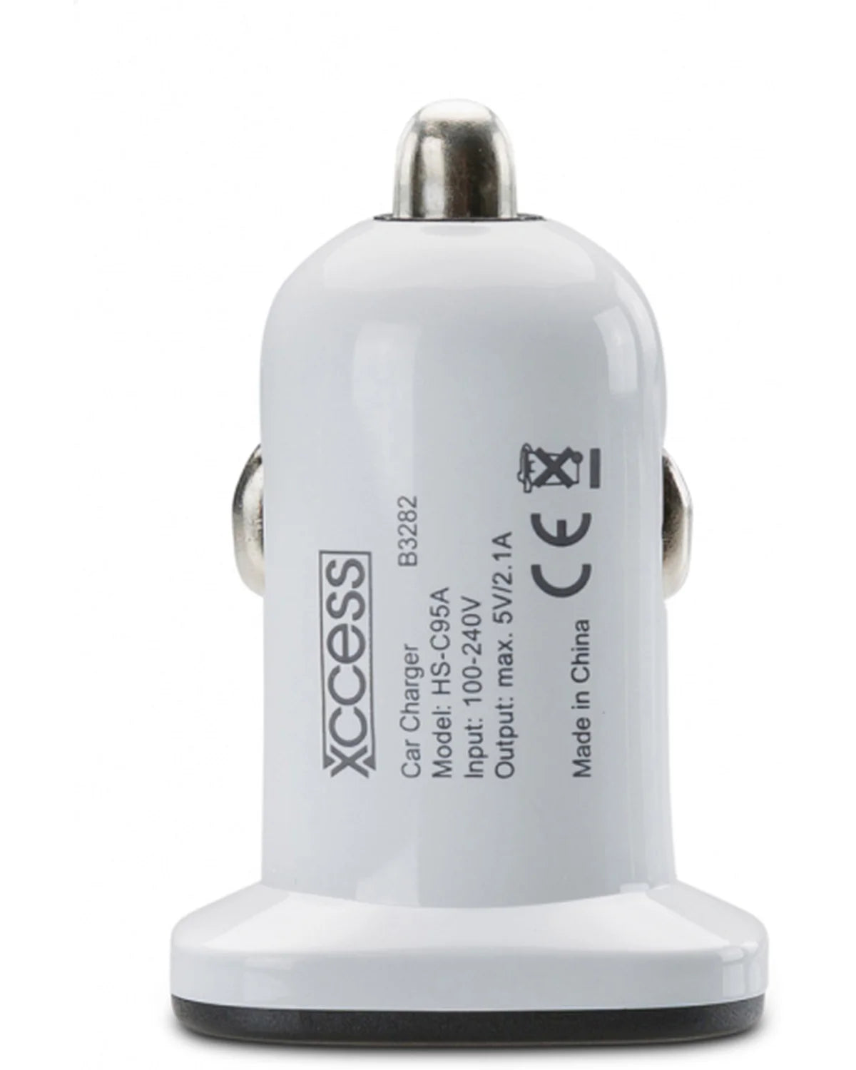 Xccess Autolader Dual USB 2.1A – Wit